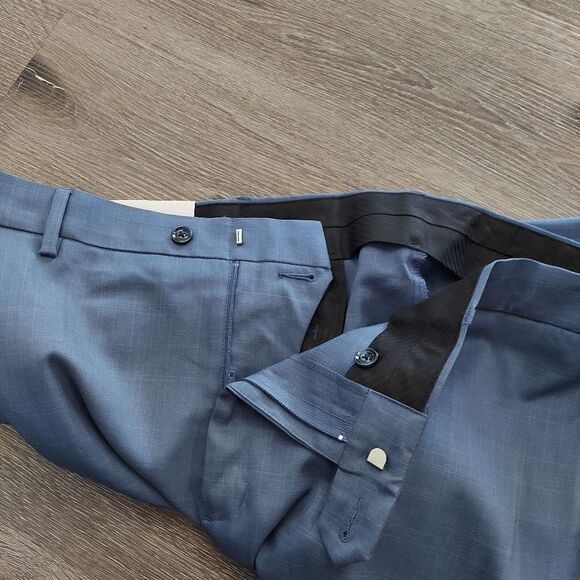 NWT Savane Dress Pants Expandable Waist Vintage Indigo Straight Fit Mens 40 x 36 - Picture 9 of 12